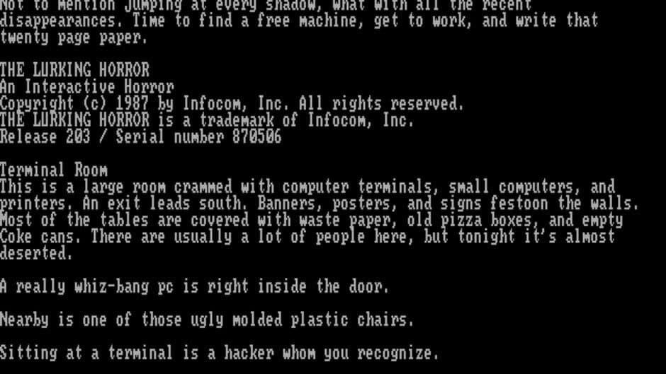 The Lurking Horror screenshot