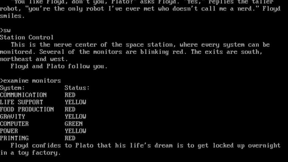 Stationfall screenshot
