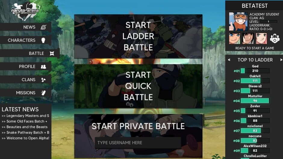 Naruto Arena Next Generation screenshot