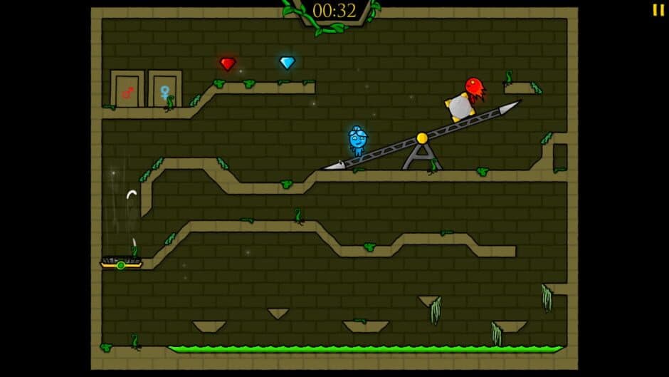 Fireboy and Watergirl in the Forest Temple screenshot