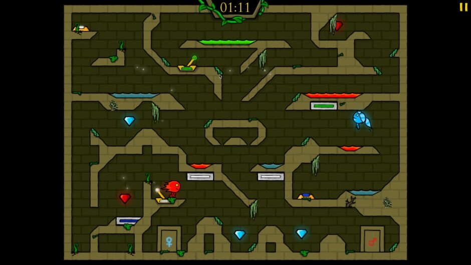 Fireboy and Watergirl in the Forest Temple screenshot