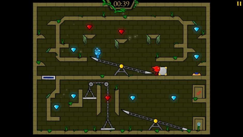 Fireboy and Watergirl in the Forest Temple screenshot