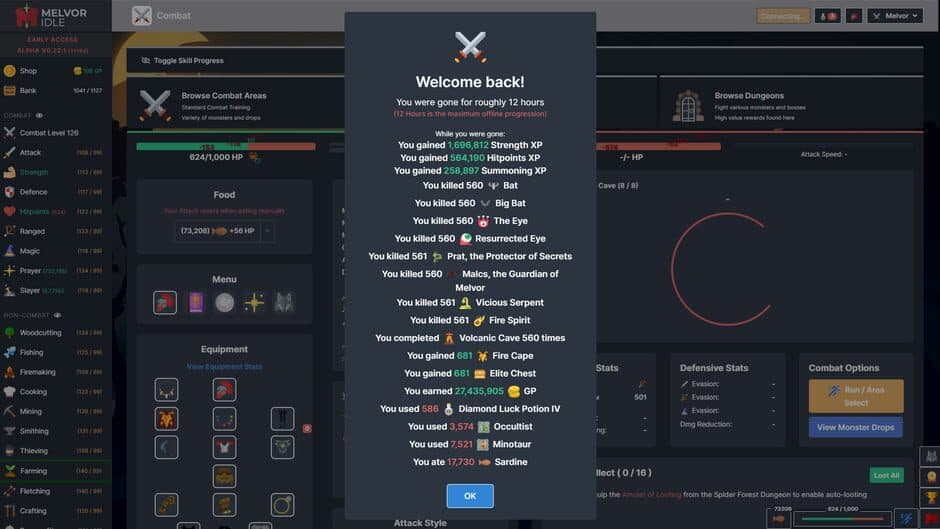Melvor Idle screenshot