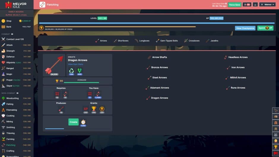 Melvor Idle screenshot