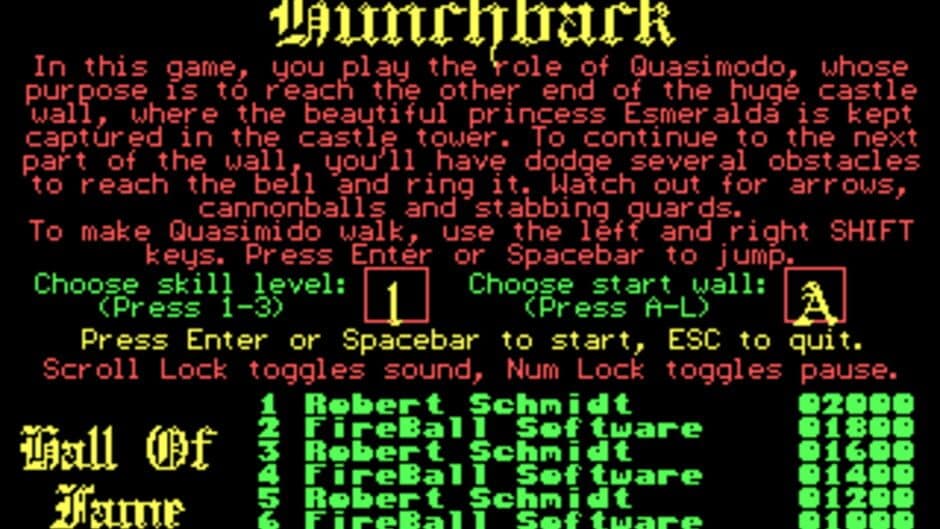 Hunchback screenshot