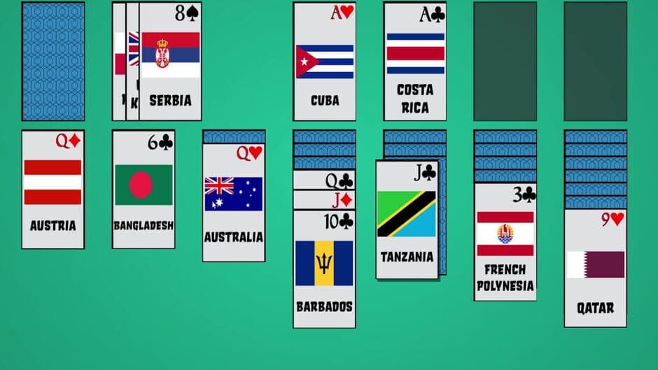 Solitaire: Learn the Flags! screenshot
