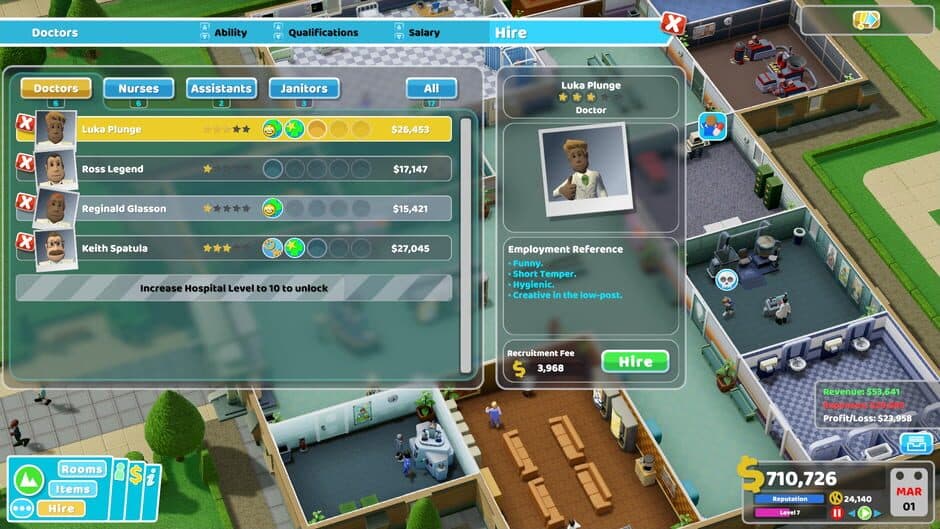 Two Point Hospital screenshot