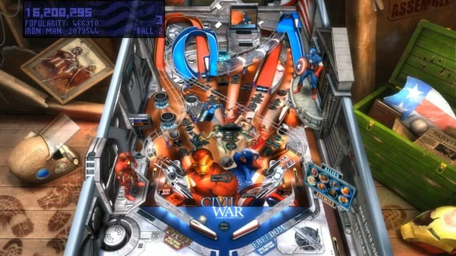 Pinball FX2: Marvel Civil War screenshot