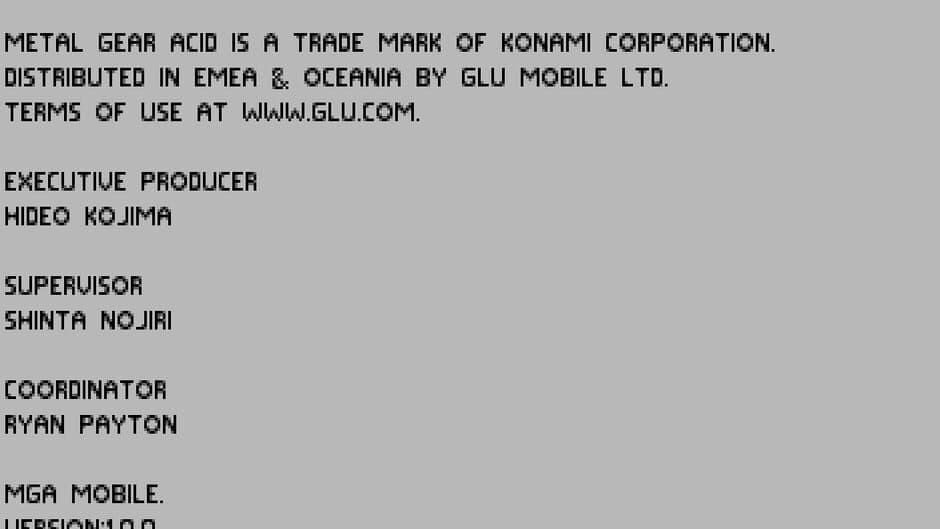 Metal Gear Acid Mobile screenshot