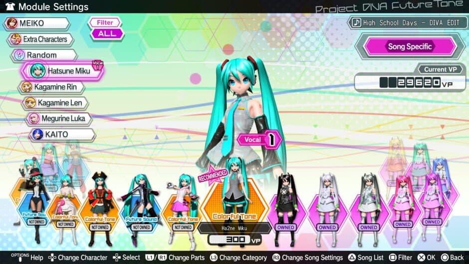 Hatsune Miku: Project Diva Future Tone screenshot