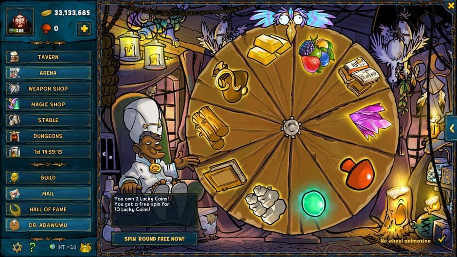 Shakes and Fidget screenshot