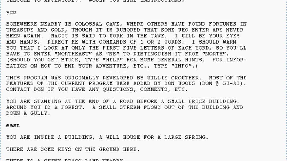 Colossal Cave Adventure screenshot