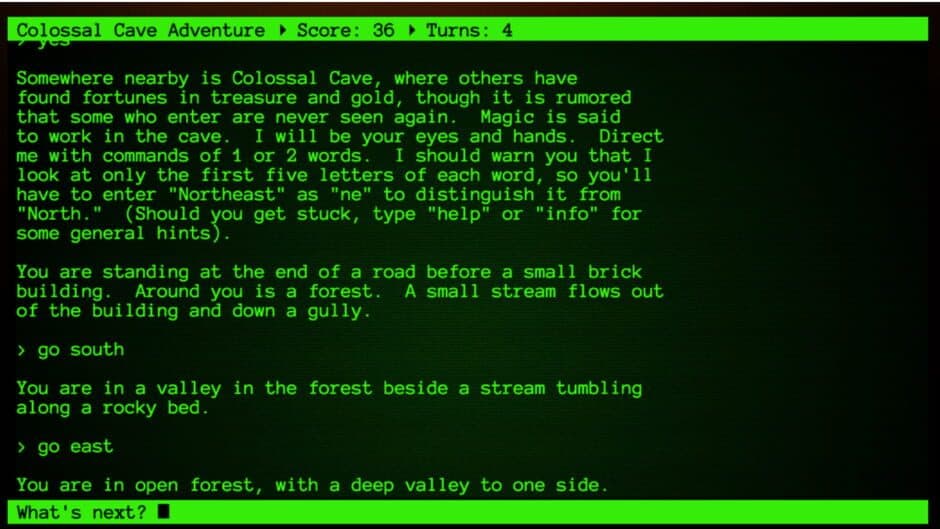 Colossal Cave Adventure screenshot