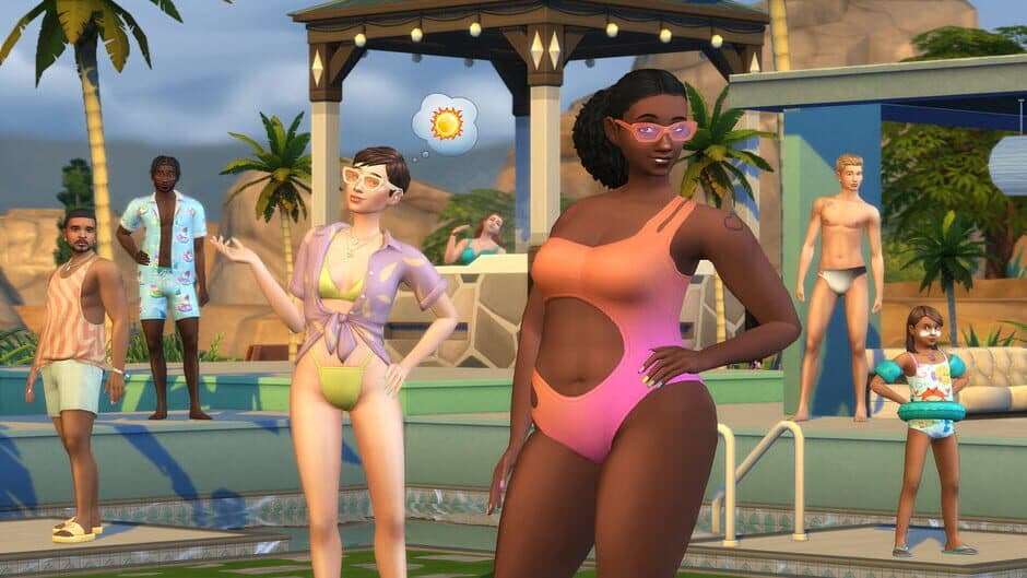 The Sims 4: Poolside Splash Kit screenshot