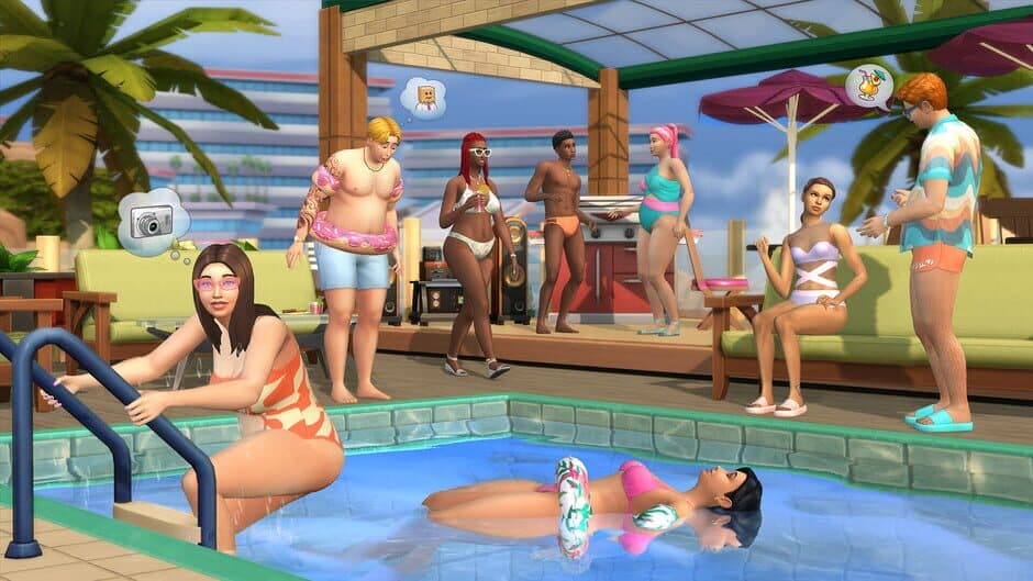 The Sims 4: Poolside Splash Kit screenshot