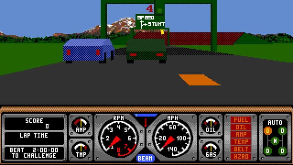 Hard Drivin' screenshot