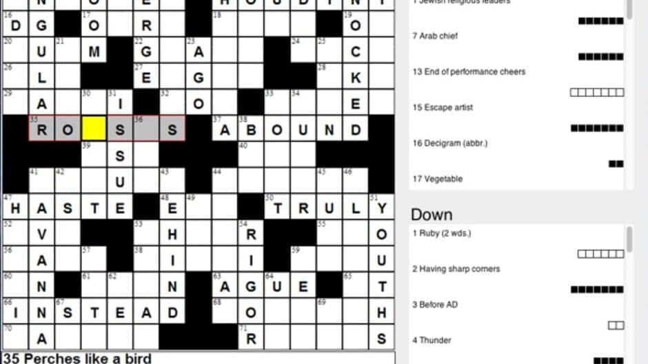 Crosswords Crazy! screenshot