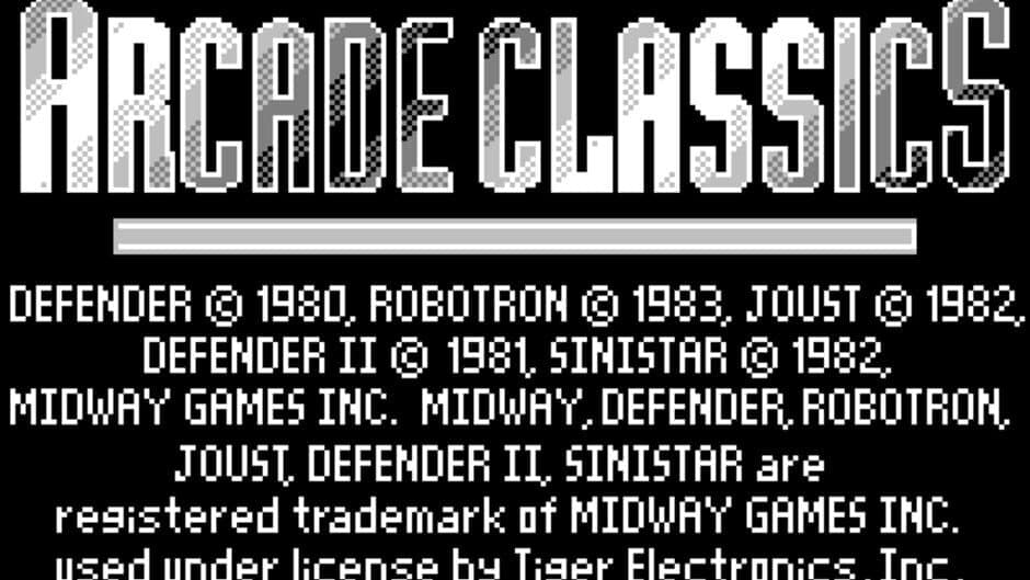 Williams Arcade Classics screenshot