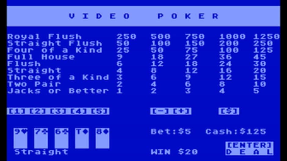 Jacks or Better Video Poker screenshot