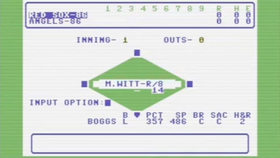 Computer Statis Pro Baseball screenshot