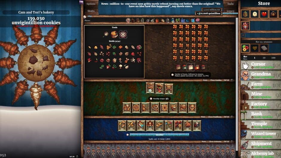 Cookie Clicker screenshot