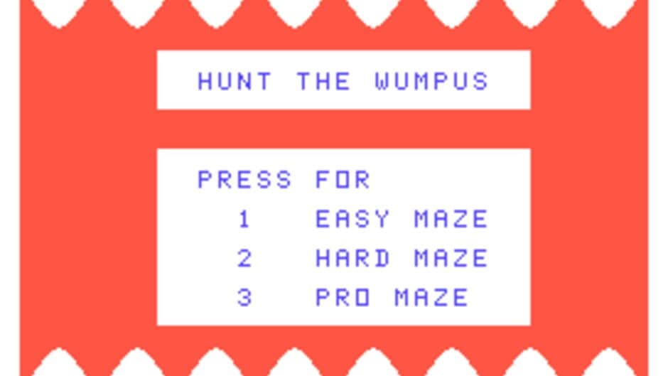 Hunt the Wumpus screenshot