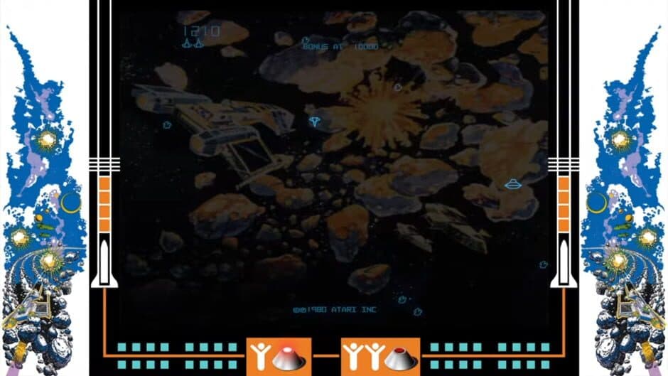 Asteroids Deluxe screenshot
