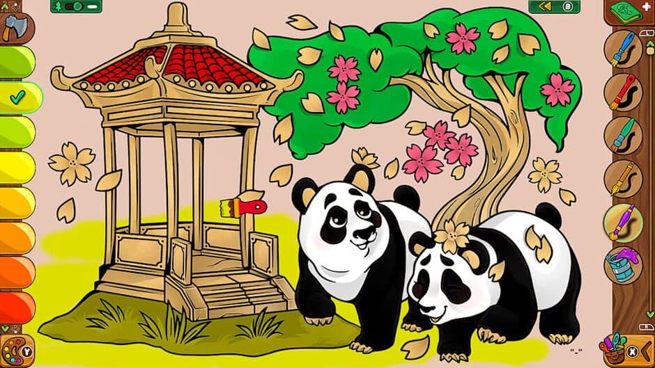 Coloring Pages: Lumberhill Tales screenshot