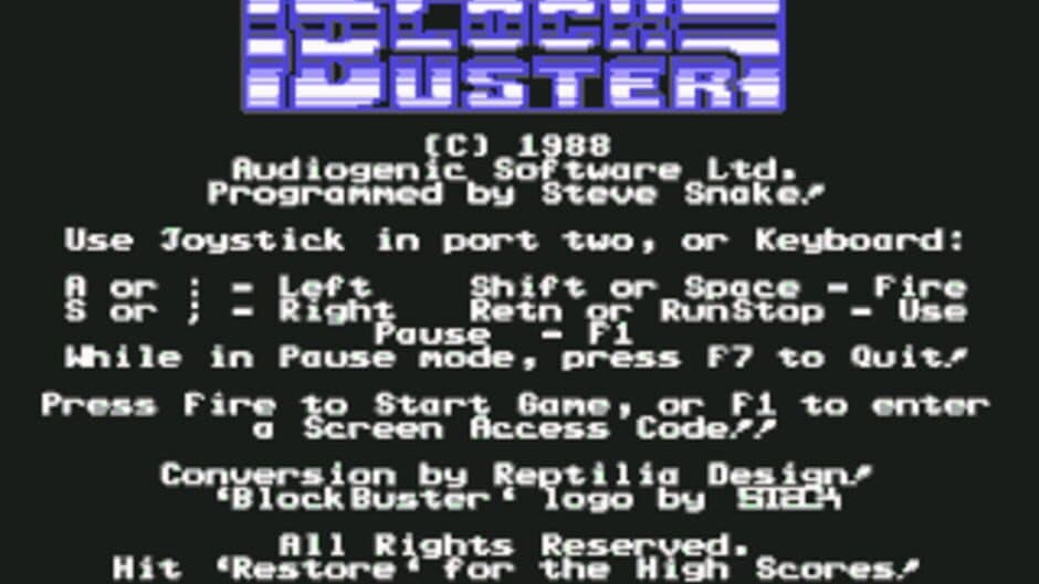 Blockbuster screenshot