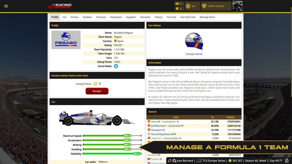 My Racing Career screenshot