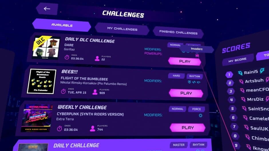 Synth Riders: Challenges+ Update screenshot