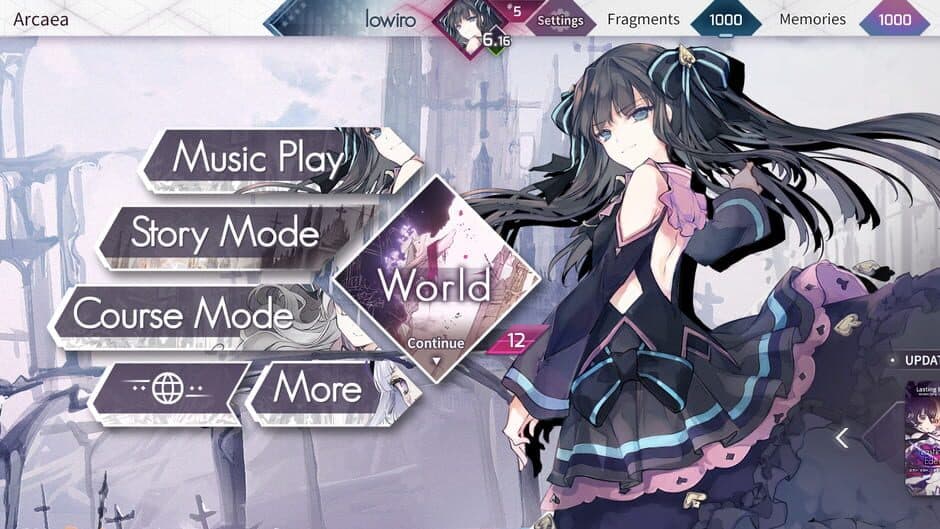 Arcaea screenshot