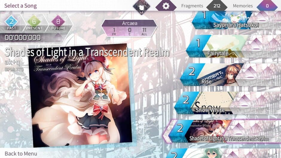 Arcaea screenshot