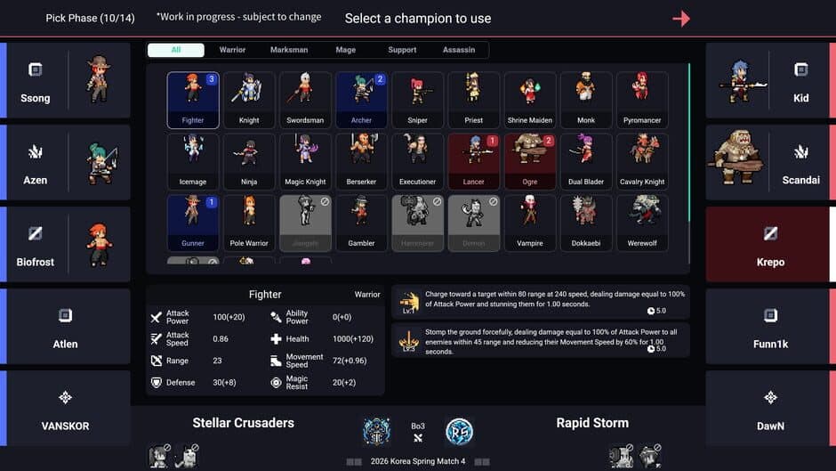 Teamfight Manager 2 screenshot