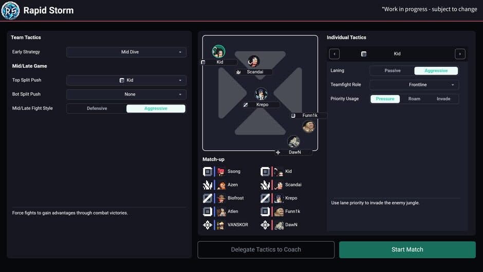 Teamfight Manager 2 screenshot