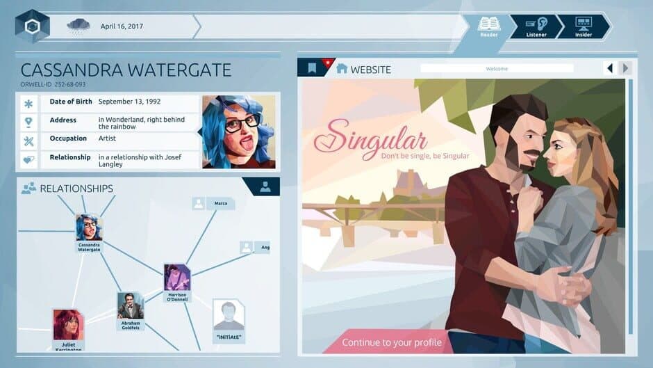 Orwell: Keeping an Eye on You screenshot