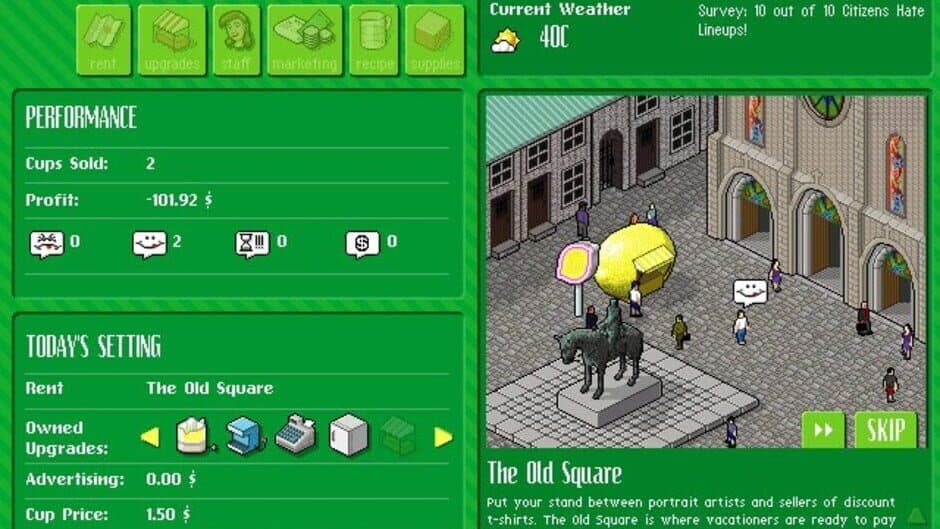 Lemonade Tycoon screenshot